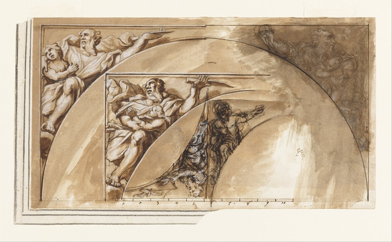 Design para a decoração de Spandral de Ciro Ferri