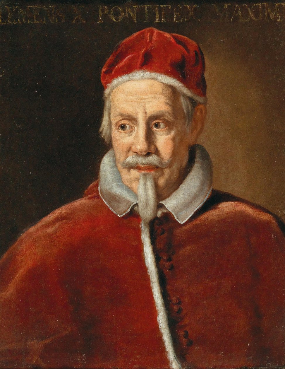 Retrato do Papa Clemente X 1590-1676, início da década de 1670. de Ciro Ferri