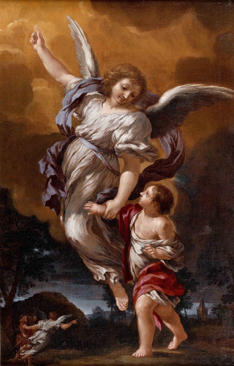 O anjo da guarda depois de Pietro da Cortona de Ciro Ferri