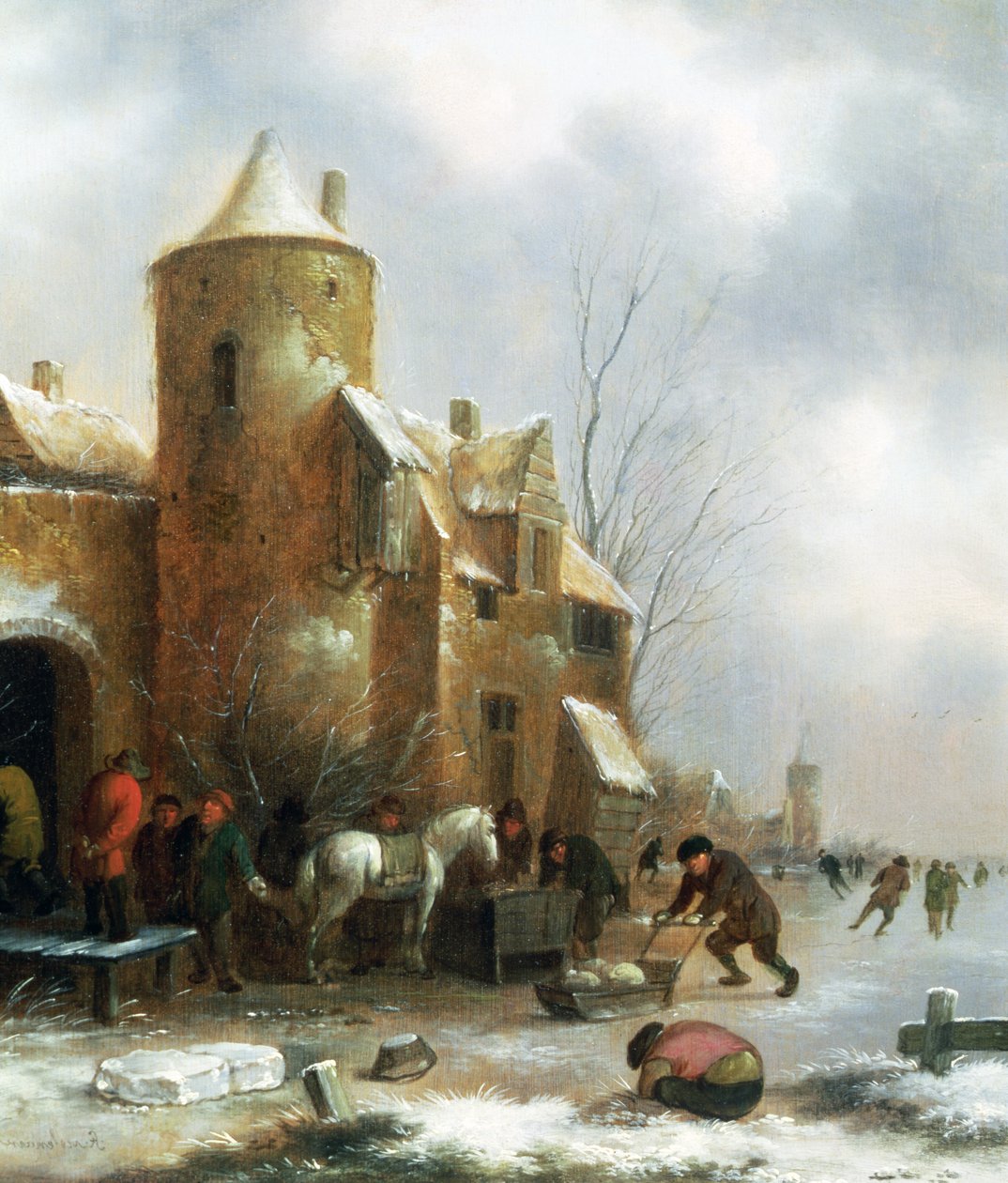 Paisagem de inverno de Claes Molenaer