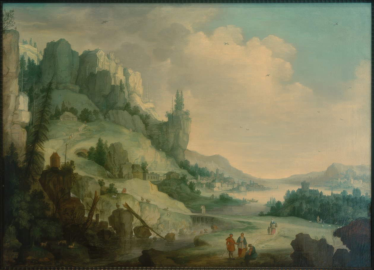 Paisagem de montanha de Claes Dirckz van der Heck