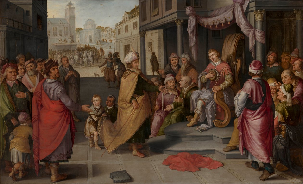 O Julgamento de Cambises, 1620. de Claes Jacobsz van der Heck