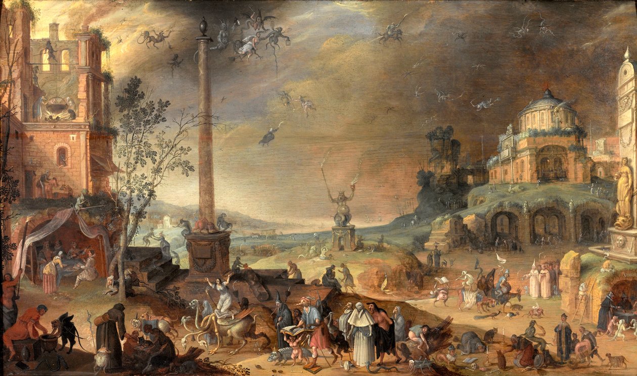 The Witches Sabbath de Claes Jacobsz. van der Heck