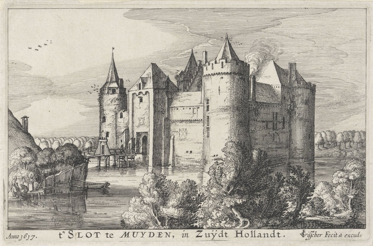 Vista do Muiderslot
t