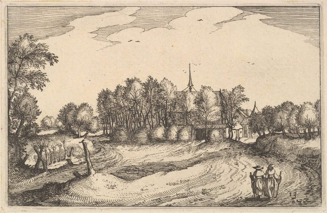 Um convento 13 das cidades de Regiunculae e vários Ducados de Brabant, ca. 1610 de Claes Jansz Visscher