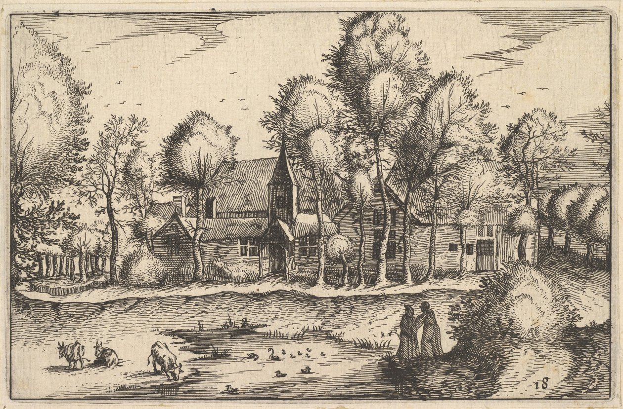 Uma placa de peso 18 das cidades de Regiunculae e vários Ducados de Brabant, ca. 1610 de Claes Jansz Visscher