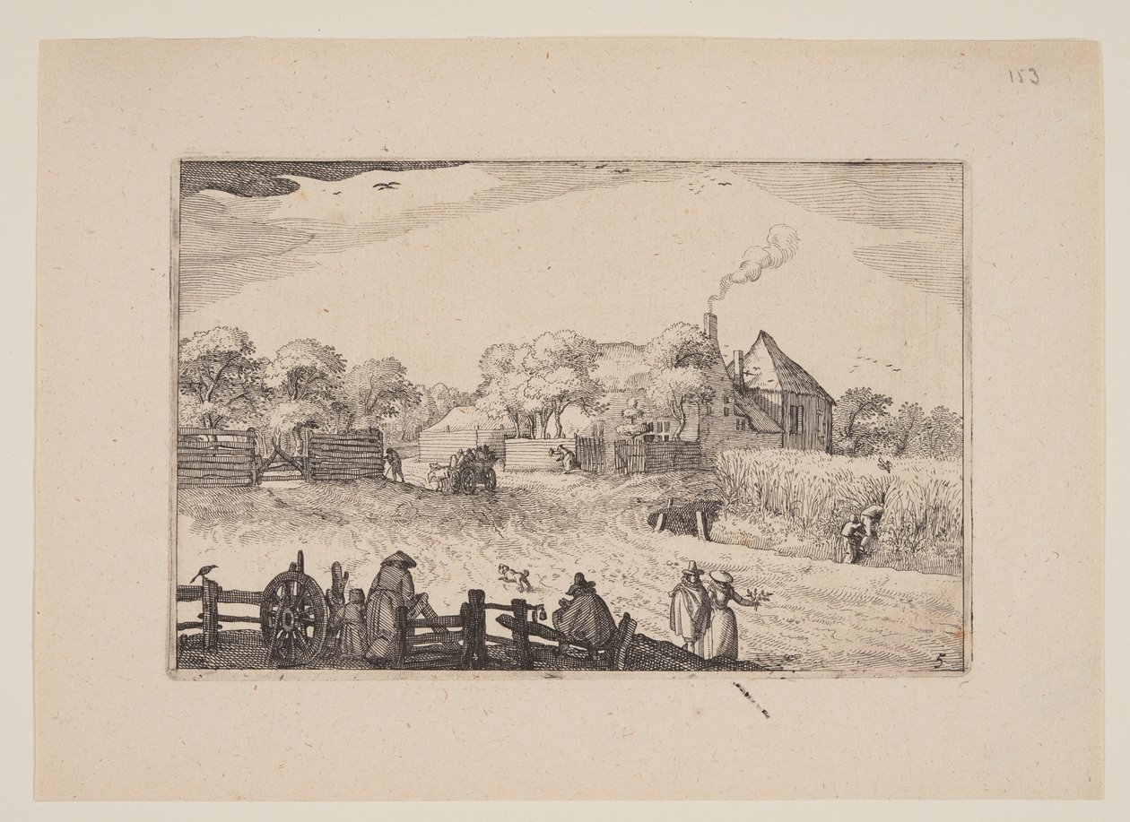 Pousada do Pote, a partir de vistas nos arredores de Haarlem (Plaisante Plaetsen) de Claes Jansz. Visscher