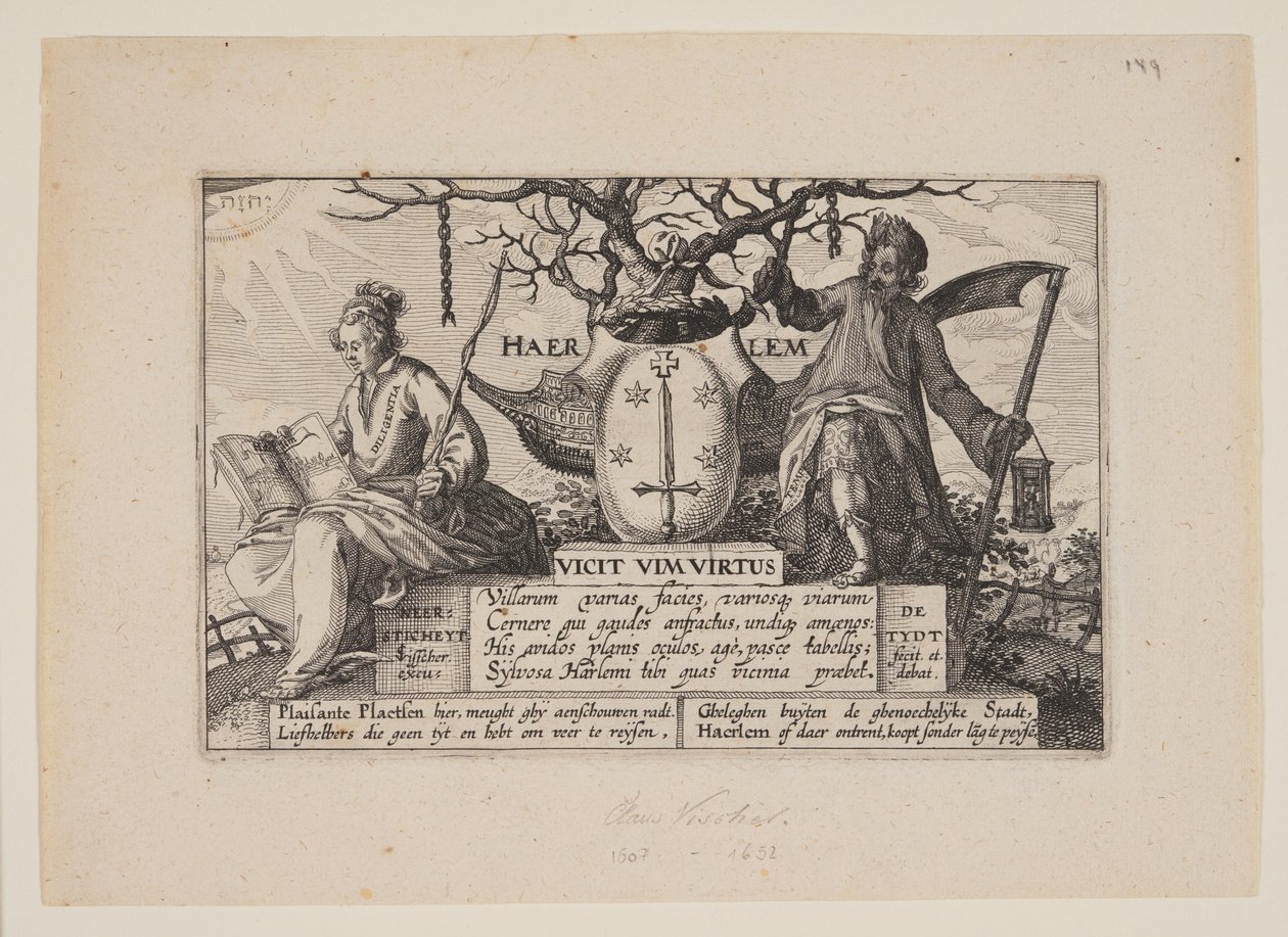 Título, a partir de Vistas nos arredores de Haarlem (Plaisante Plaetsen) de Claes Jansz. Visscher