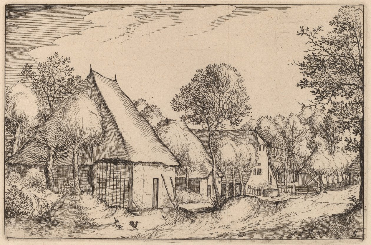 Um curral de Claes Jansz Visscher after Johannes van Doetechum, the Elder after Lucas