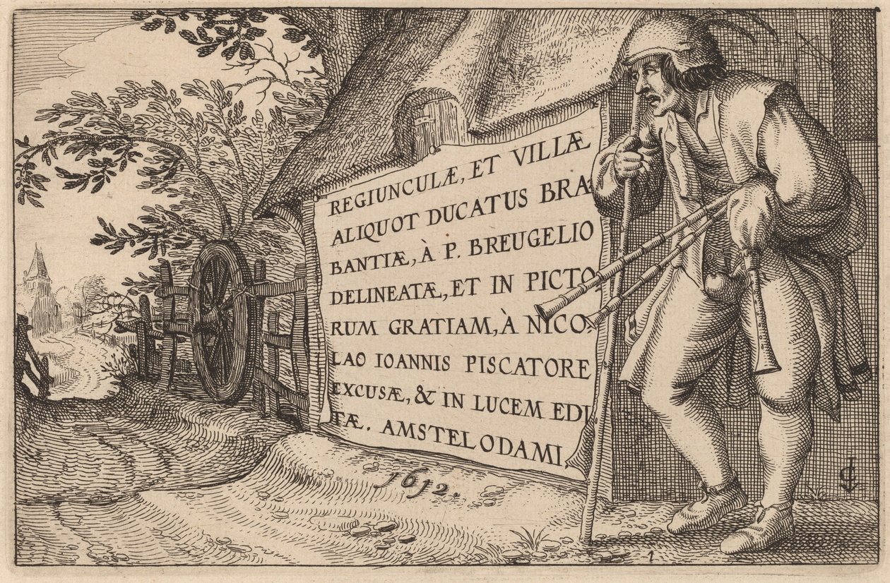 Folha de rosto de Claes Jansz Visscher after Johannes van Doetechum, the Elder after Lucas
