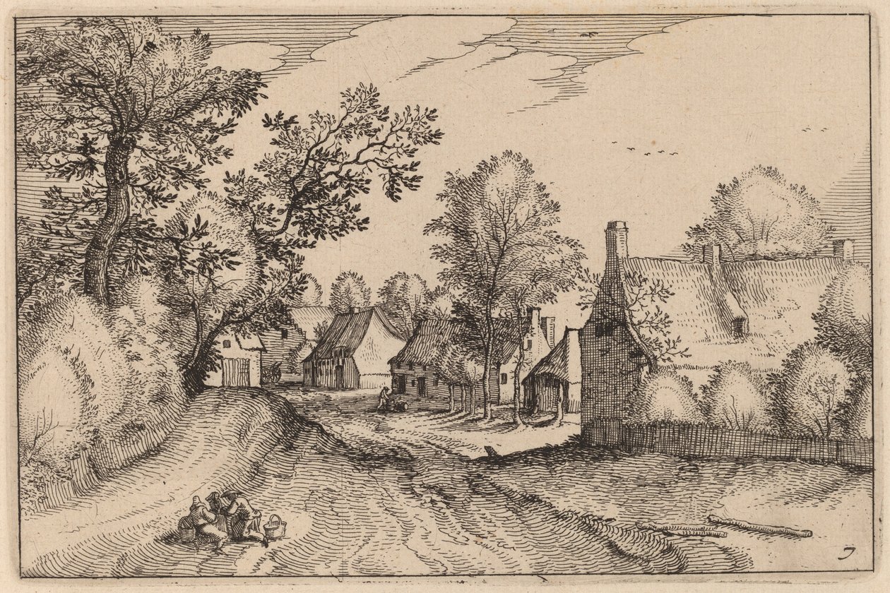 Estrada da Vila de Claes Jansz Visscher after Johannes van Doetechum, the Elder after Lucas
