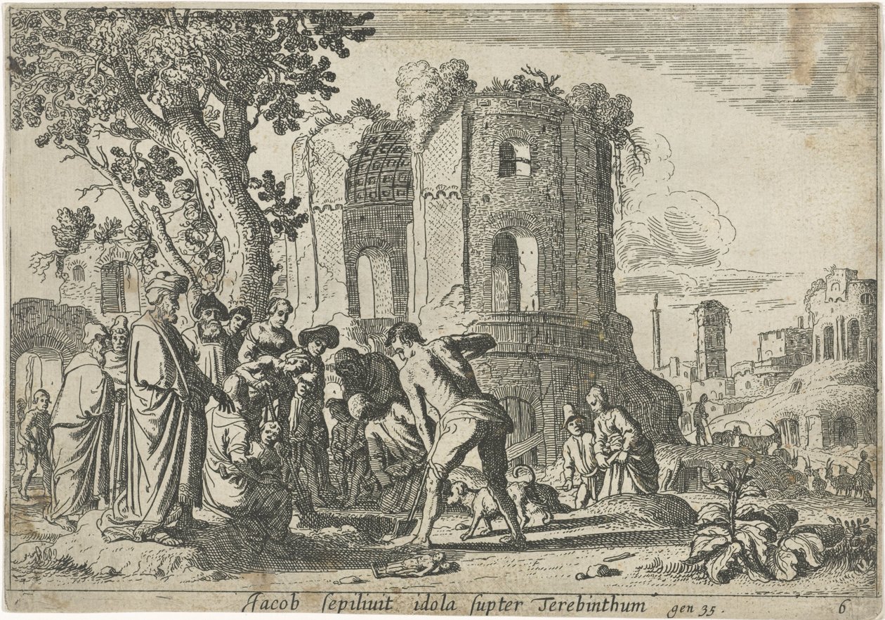 Jacob enterra os ídolos
História de Jacob (título da série) de Claes Moeyaert