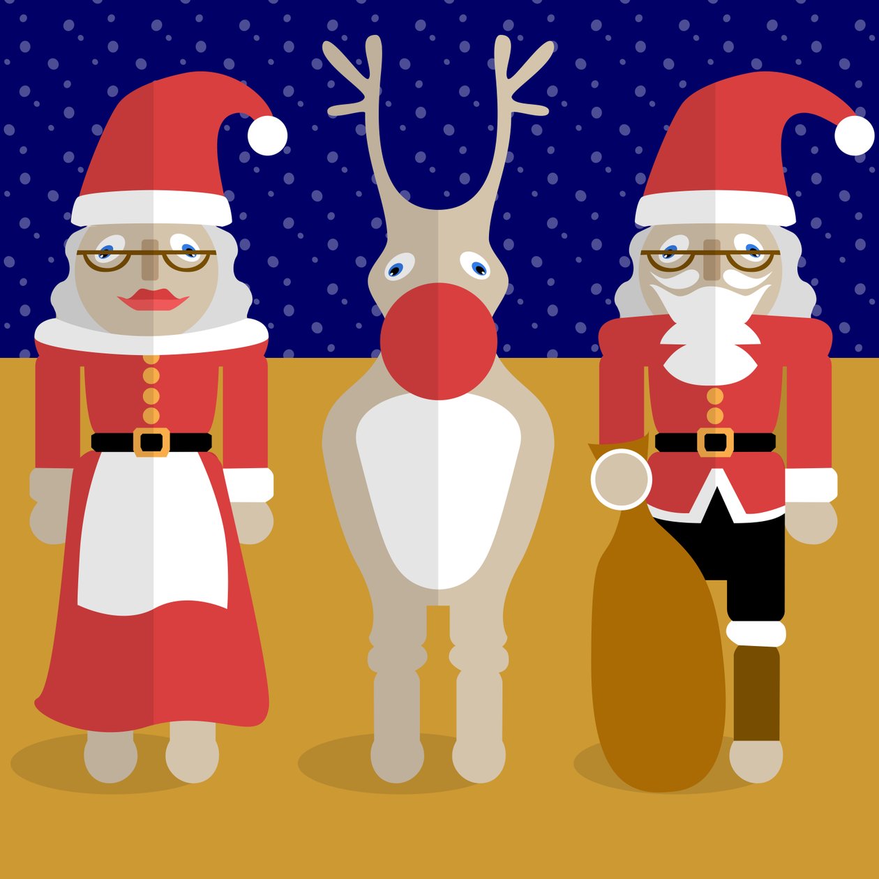 Família de Natal de Claire Huntley