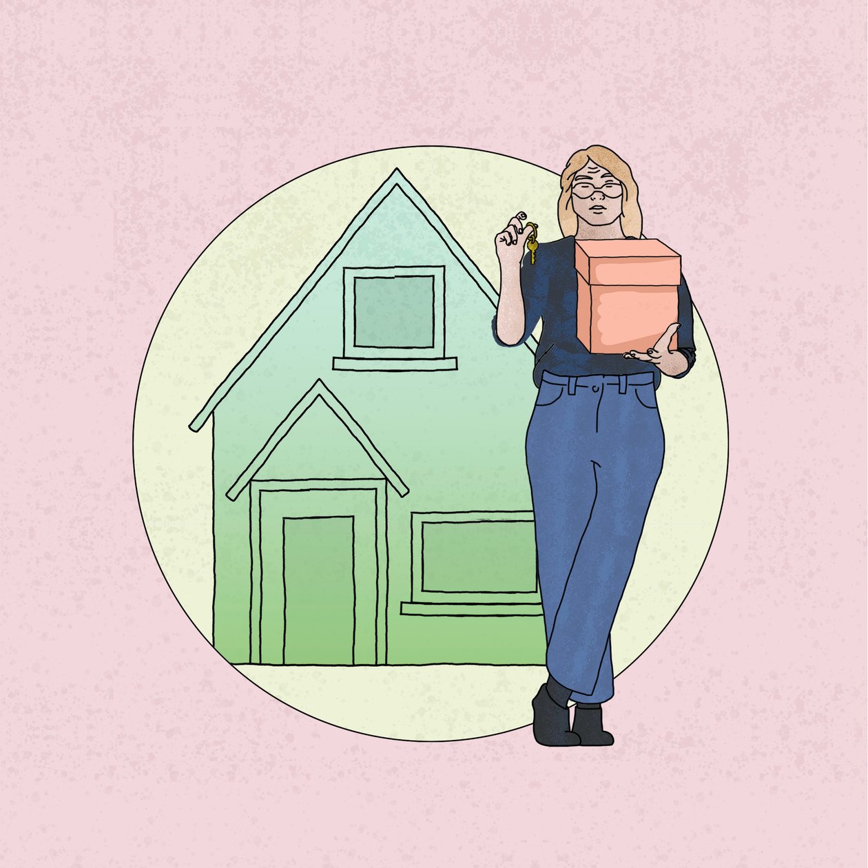 Casa própria, 2024 (digital) de Claire Huntley