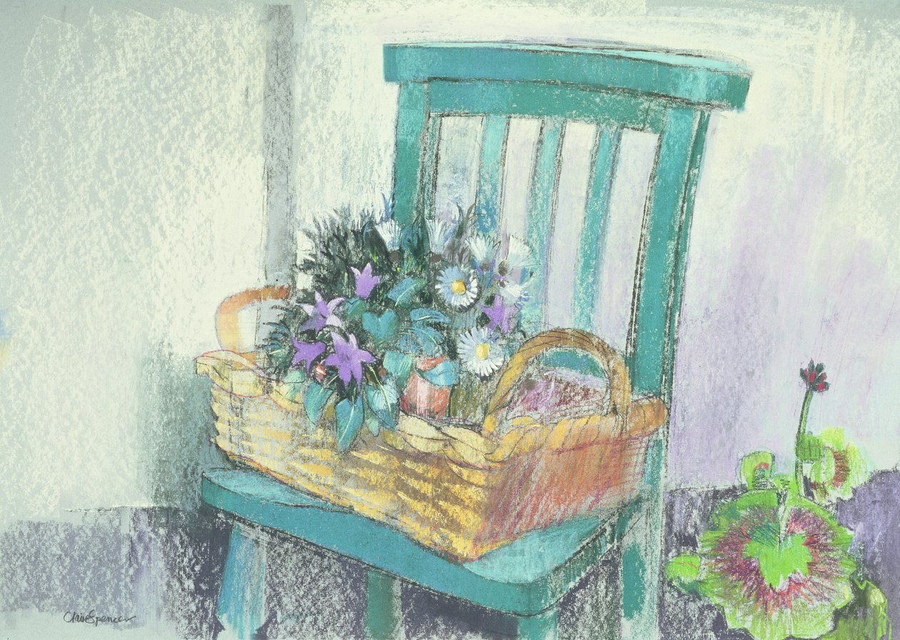 Campanulas e margaridas de Claire Spencer