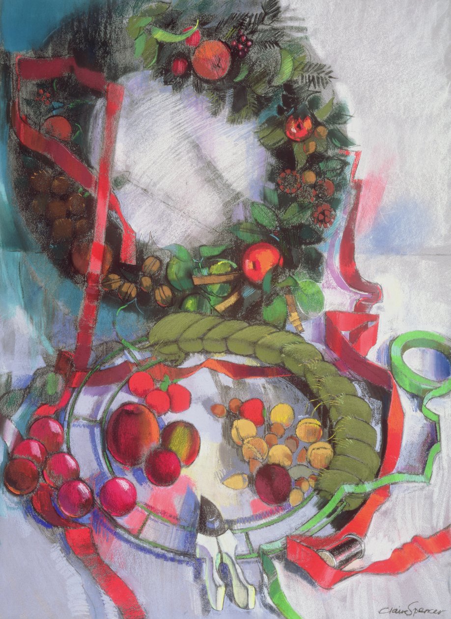 Fabricação de Guirlandas de Natal de Claire Spencer
