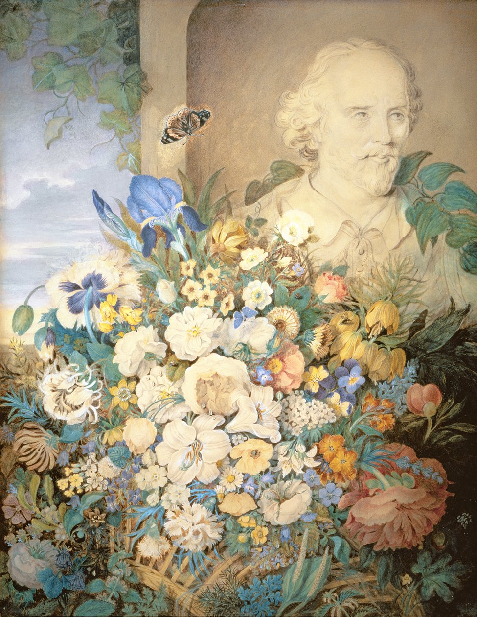 As flores de Shakespeare, c.1835 de Clara Maria Pope