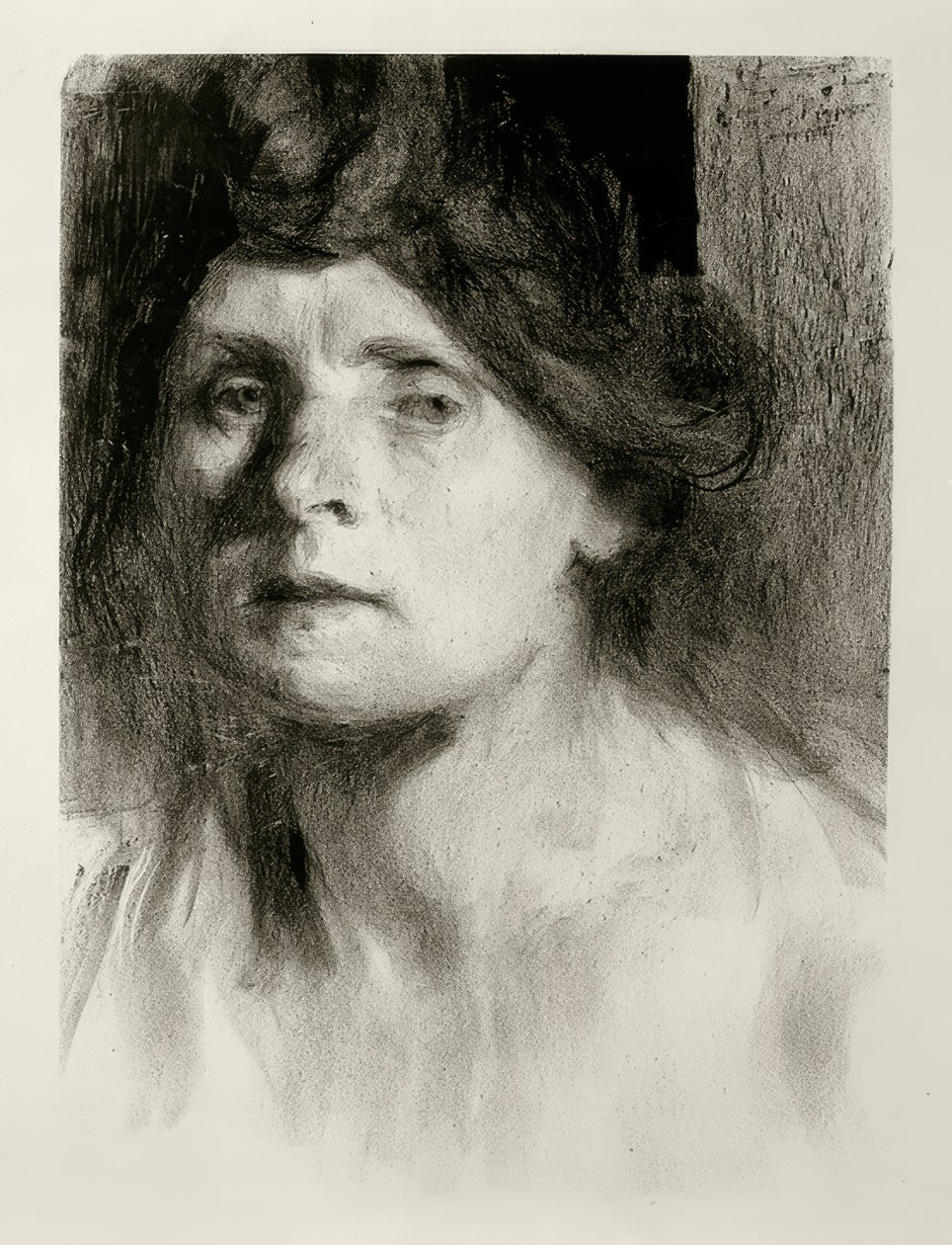 auto-retrato de Clara Siewert