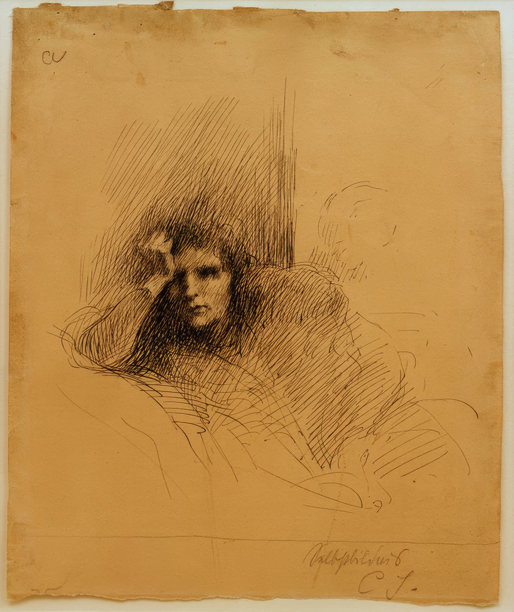auto-retrato de Clara Siewert