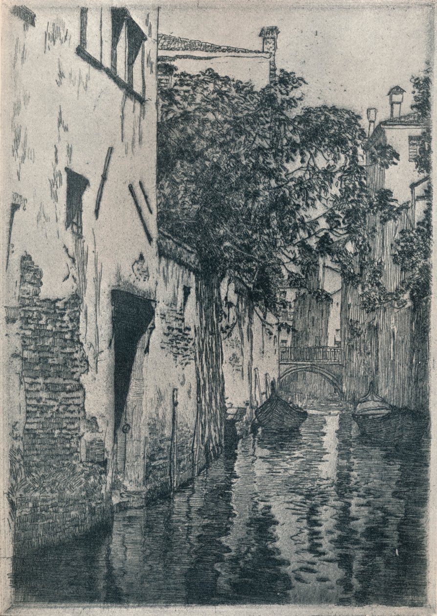 Canal de San Agostino, Veneza, c1905 1914-1915 de Clarence Gagnon