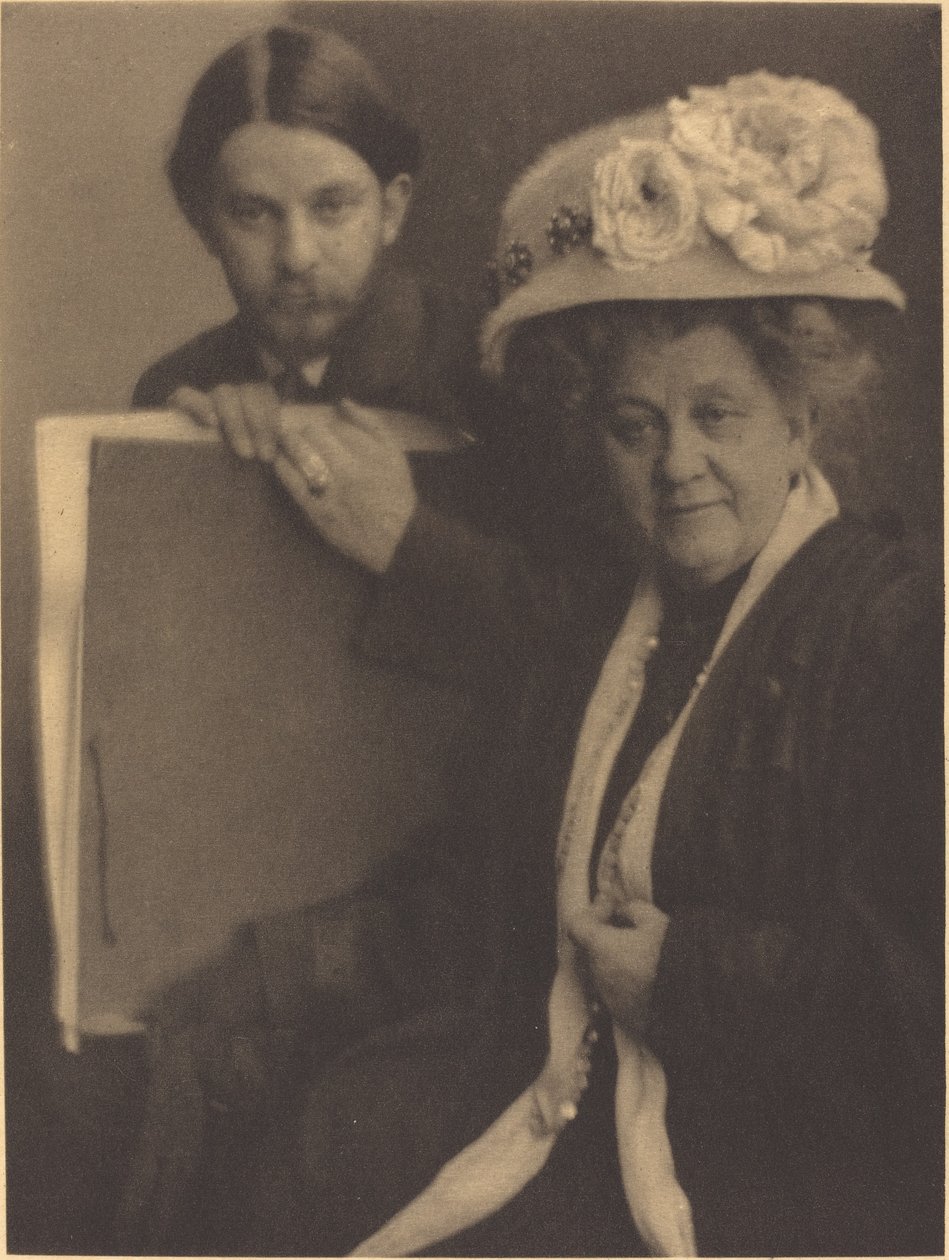 Alvin Langdon Coburn e sua mãe de Clarence H. White