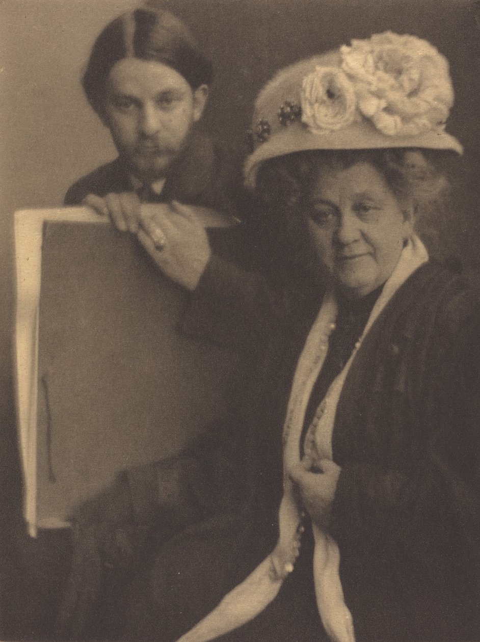 Alvin Langdon Coburn e sua mãe, c.1909. de Clarence H White