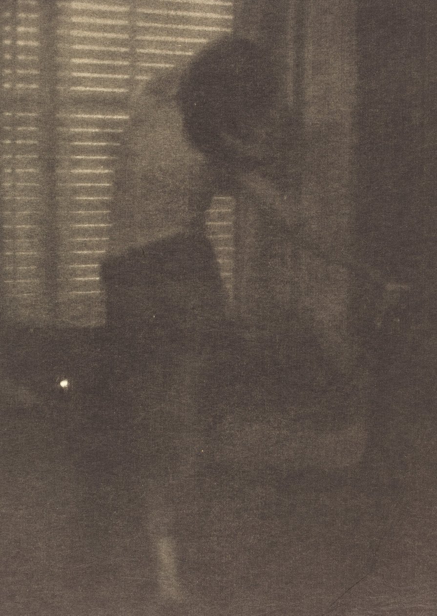 Modelo no estúdio de Nova York de Clarence H. White