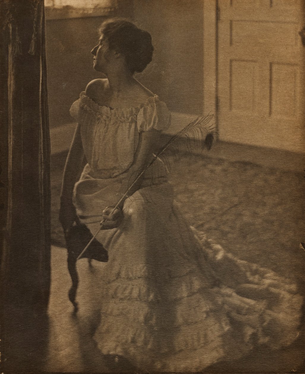 A pena do pavão, c. 1902 de Clarence H. White
