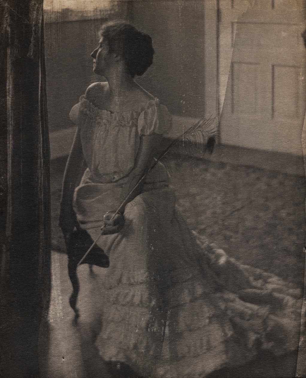 A pena do pavão, c. 1902 de Clarence H. White
