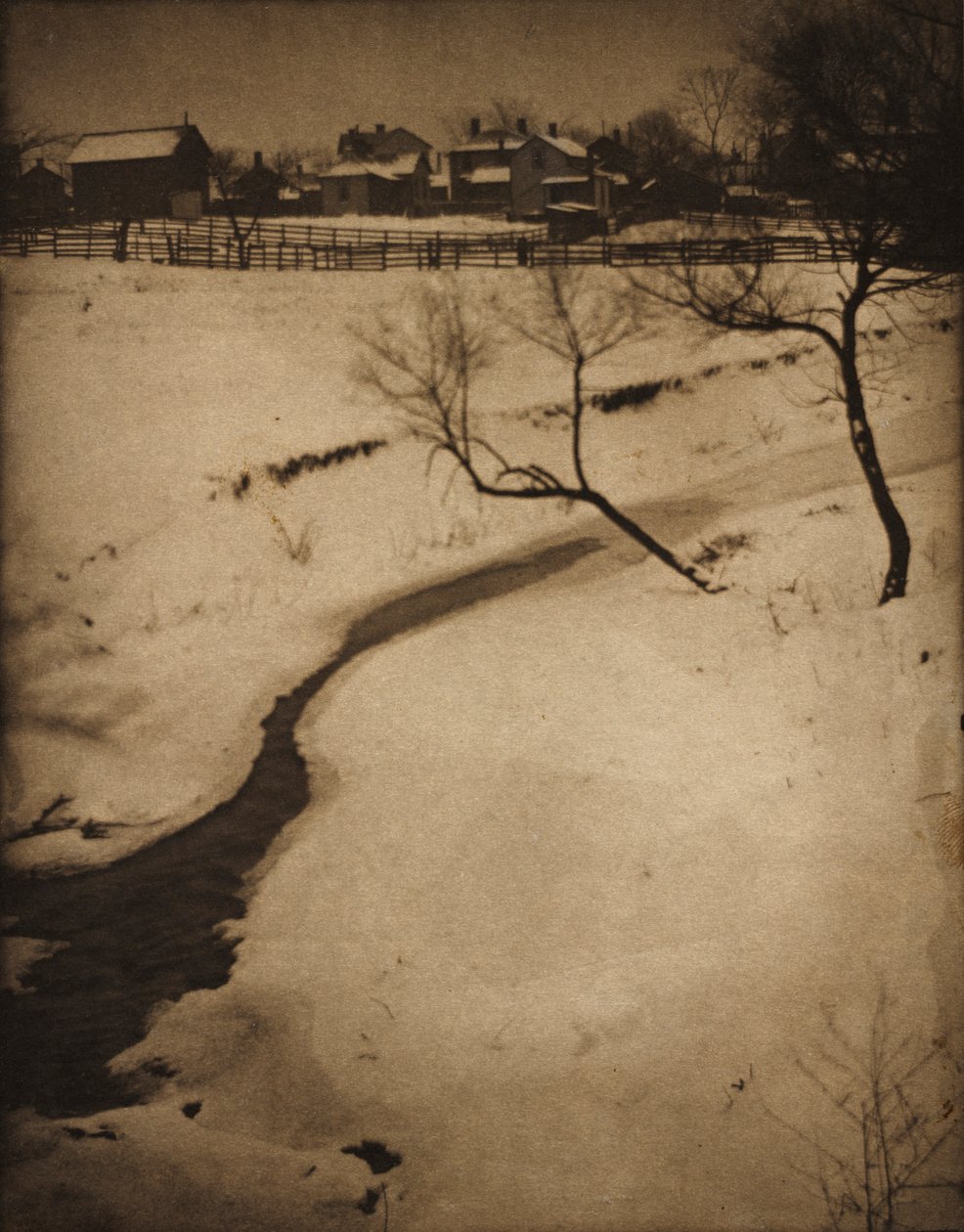 Paisagem de inverno, c. 1900. de Clarence H. White