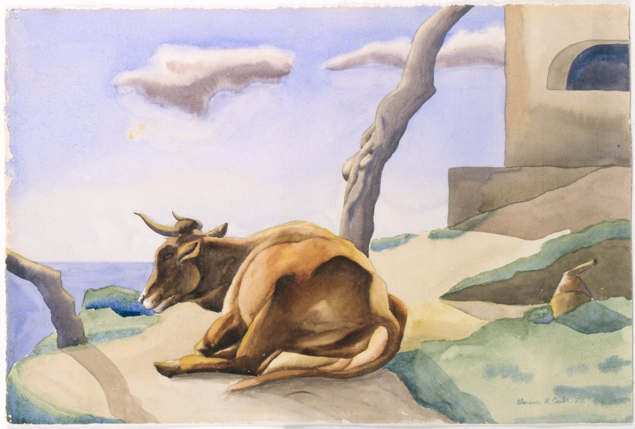 A vaca doente de Clarence Holbrook Carter