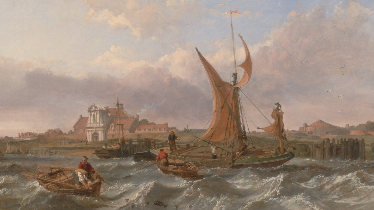 Forte de Tilbury - Vento contra a maré de Clarkson Frederick Stanfield