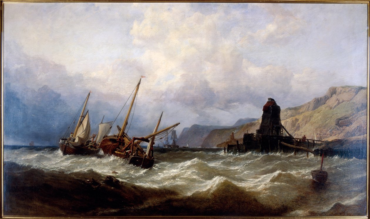 Baía de Oxwich, Gales do Sul de Clarkson Stanfield