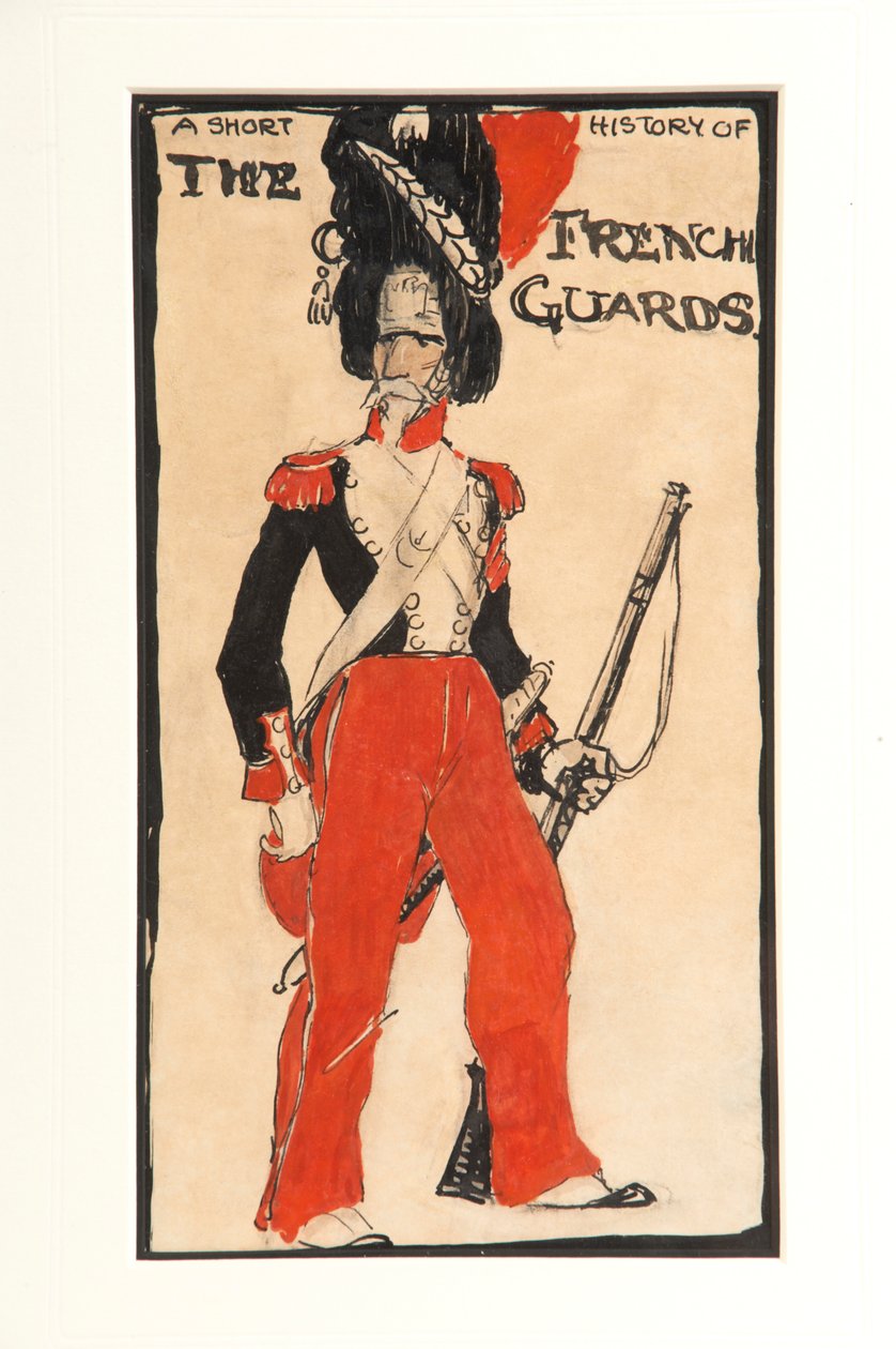 Uma breve história dos guardas franceses, 1917 de Claud Lovat Fraser