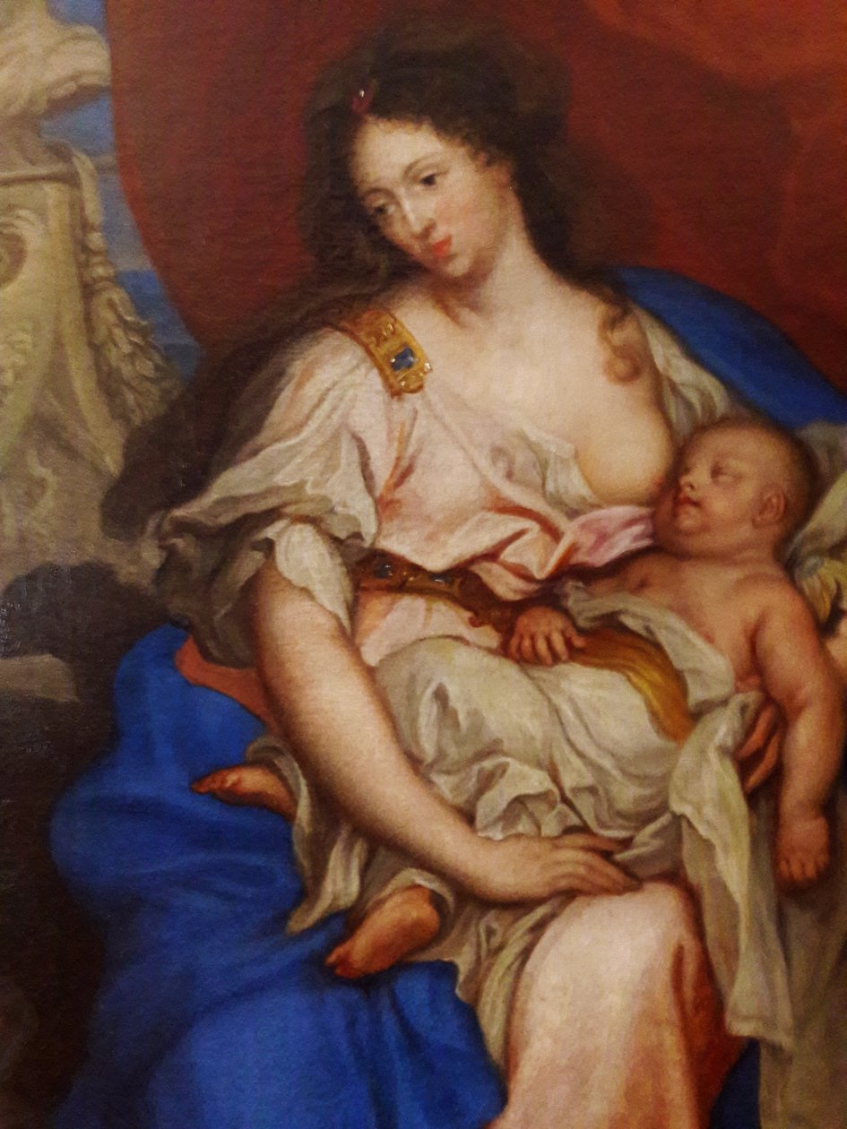 Retrato da rainha Marie Casimire e seus filhos de Claude Callot