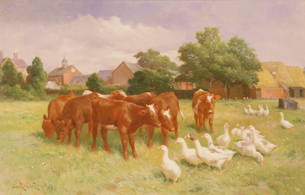 Vacas e patos de Claude Cardon