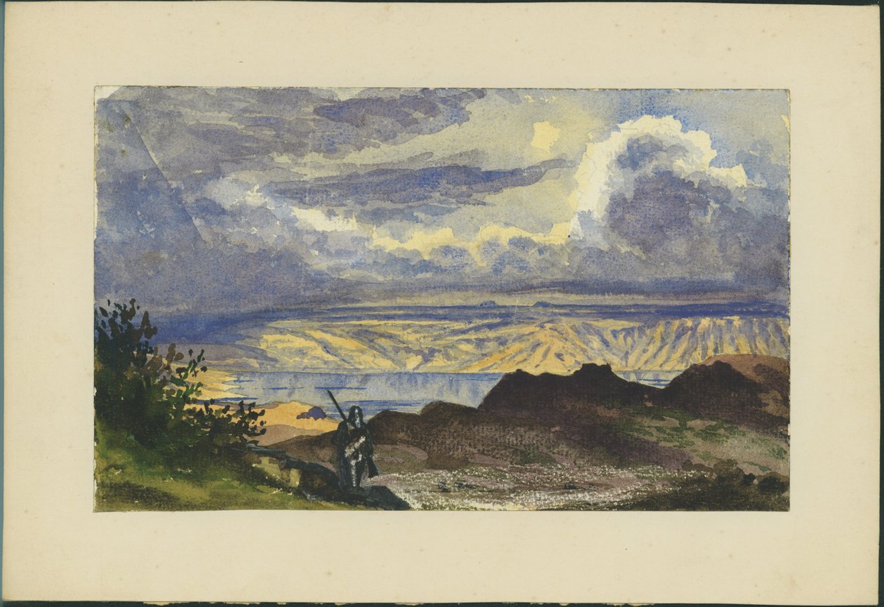 Mar Morto (wc e lápis sobre papel) de Claude Conder