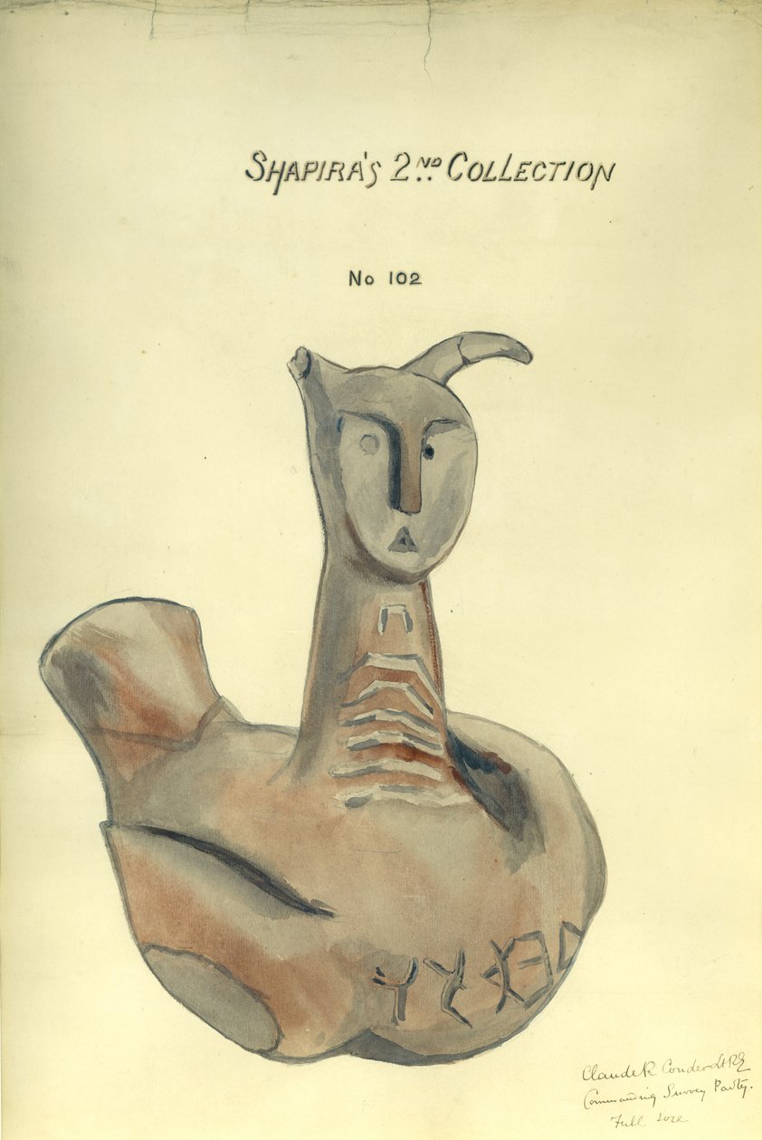2ª Coleção de Shapira, 1873 (wc e lápis sobre papel) de Claude Conder