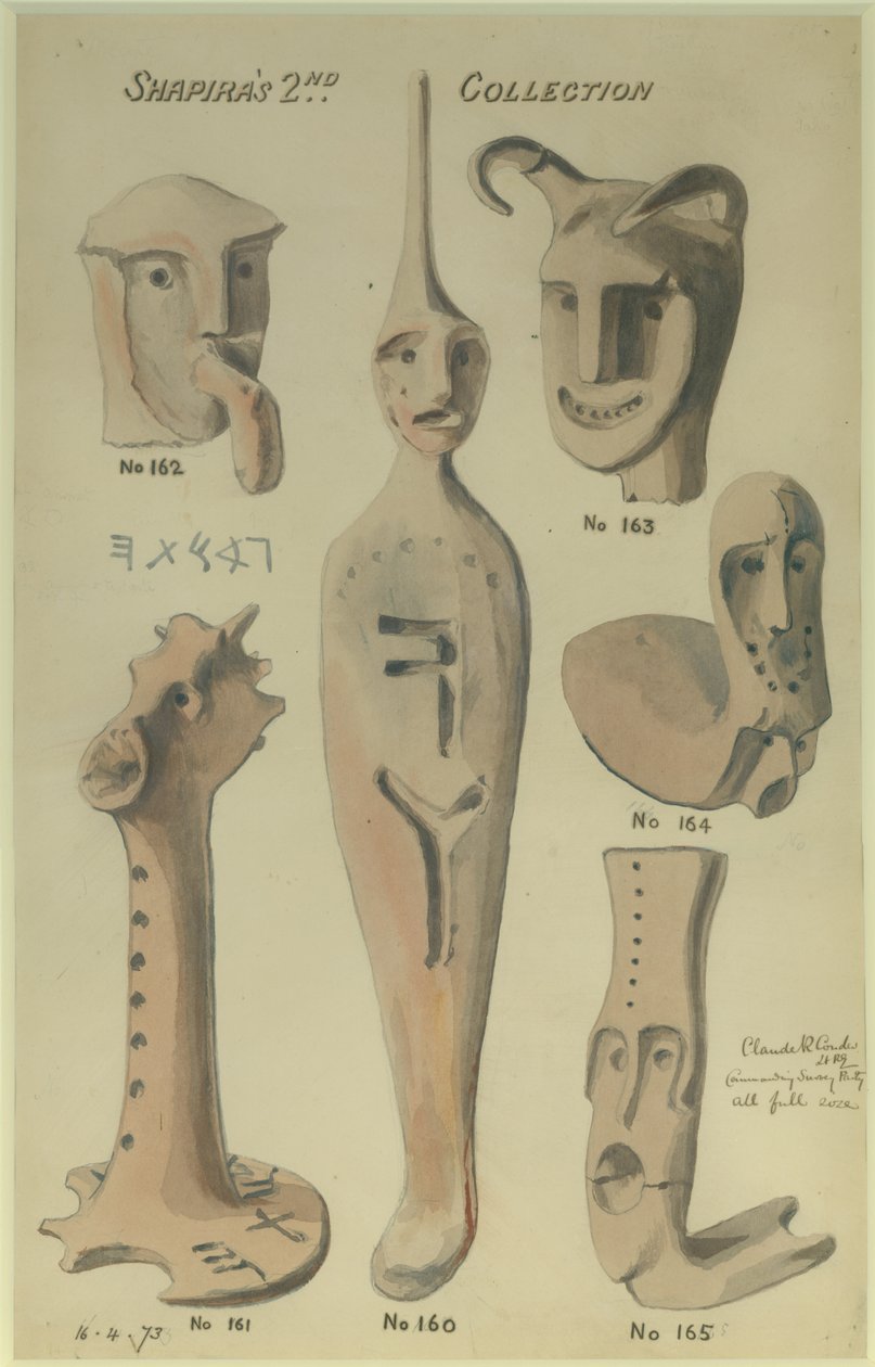 2ª Coleção de Shapira, 1873 (wc e lápis sobre papel) de Claude Conder