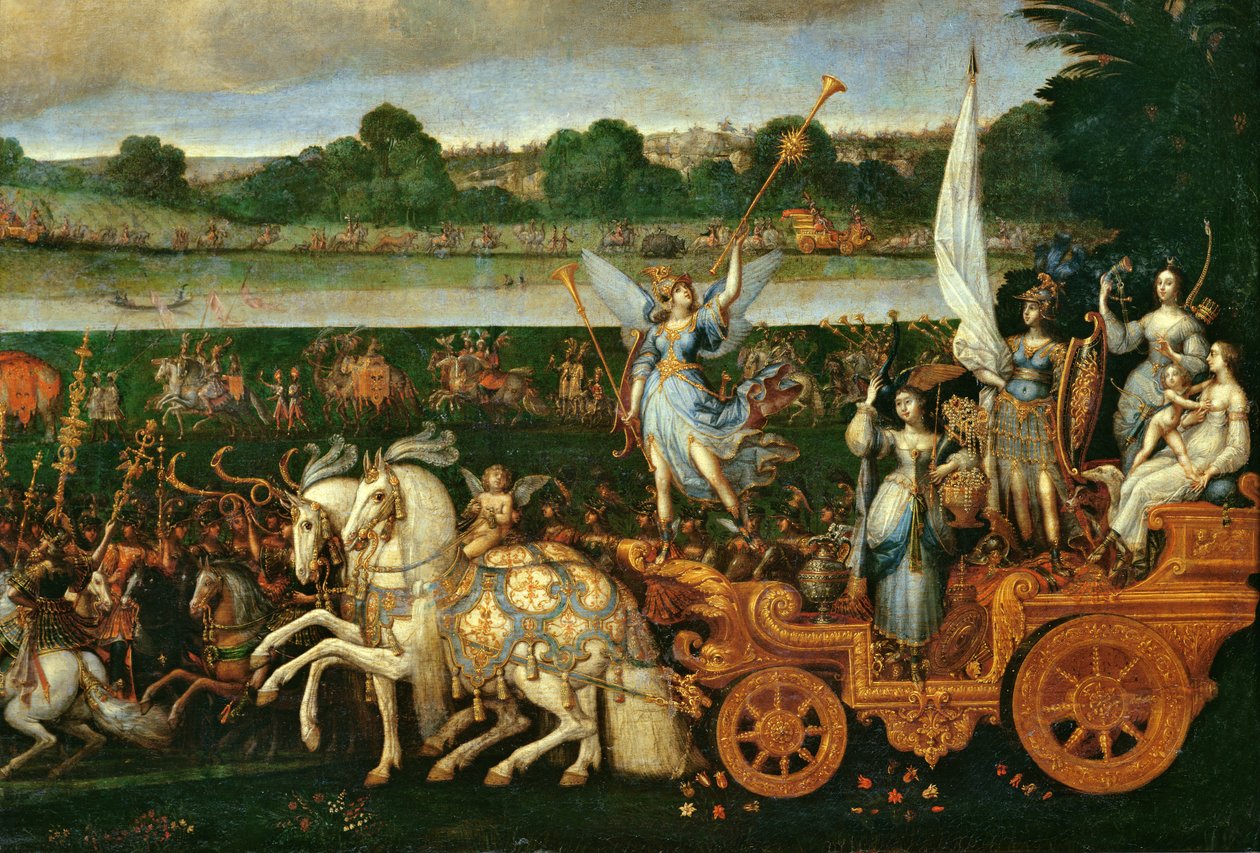 Terra, detalhe do lado direito, c.1640-41 de Claude Deruet
