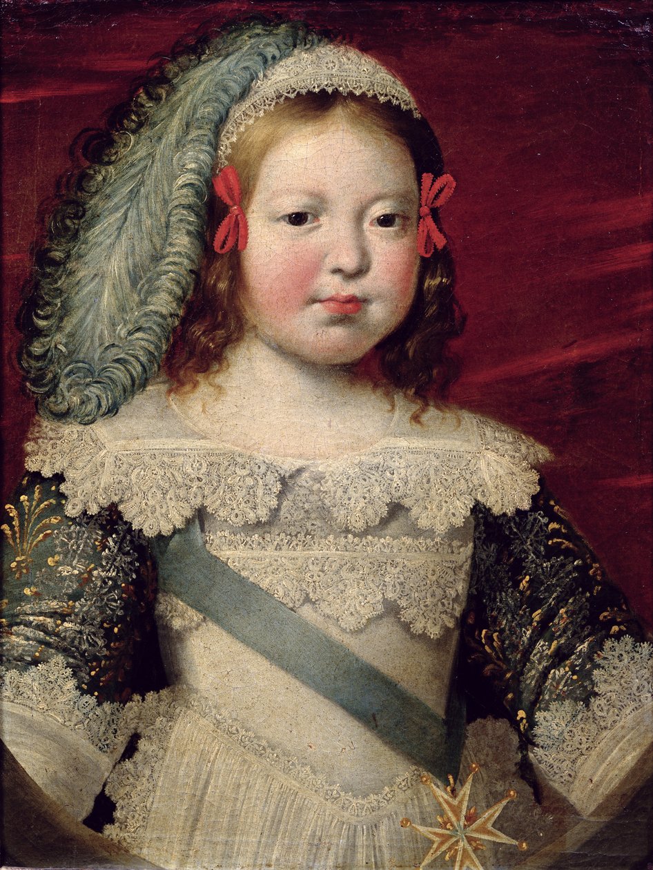 Retrato de Luís XIV (1638-1715) quando criança, c.1641-42 de Claude Deruet