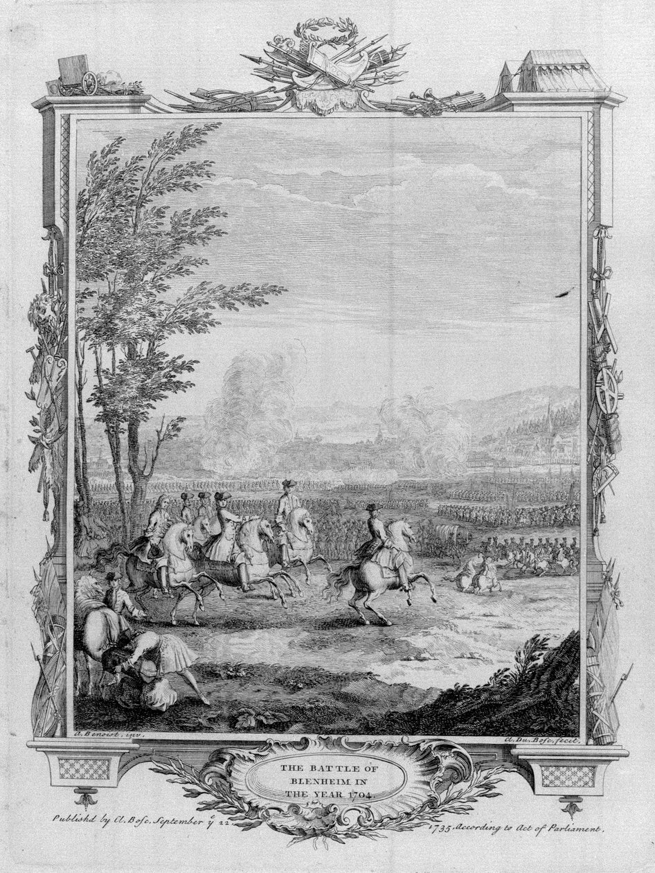 A Batalha de Blenheim, 13 a 18 de agosto de 1704, 1735 de Claude Dubosc