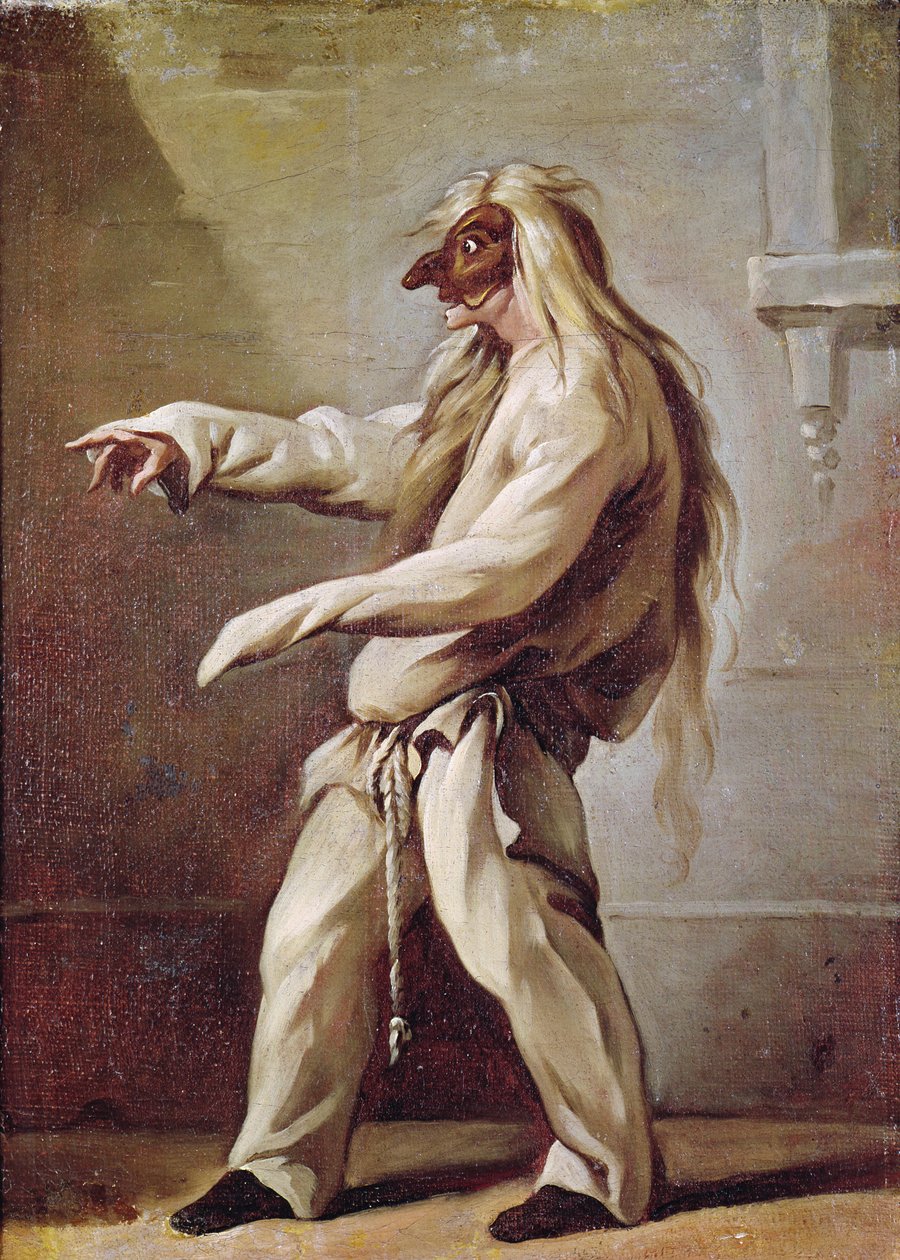 Personagem da Commedia dell&39;Arte de Claude Gillot