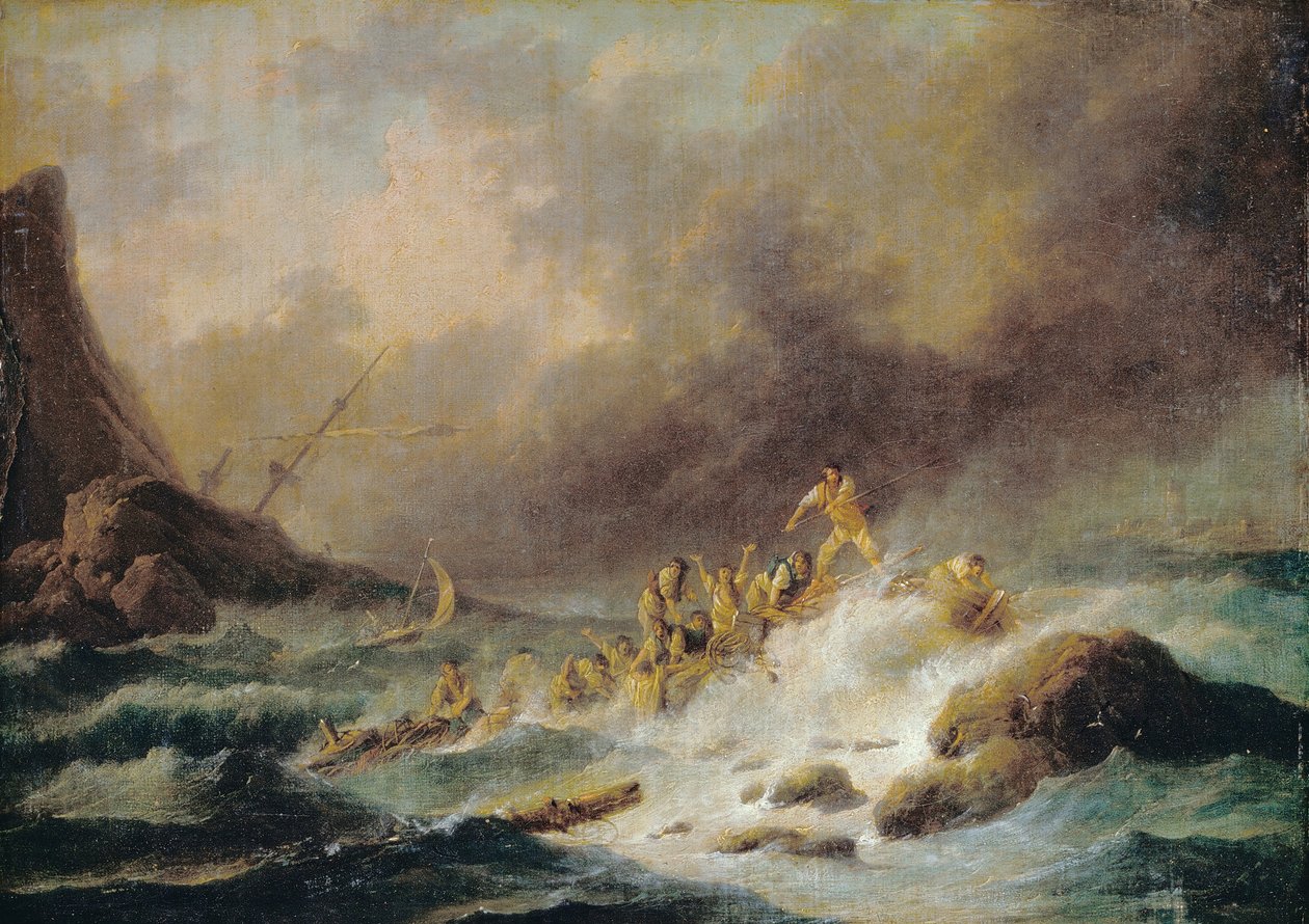 Um naufrágio de Claude Joseph Vernet