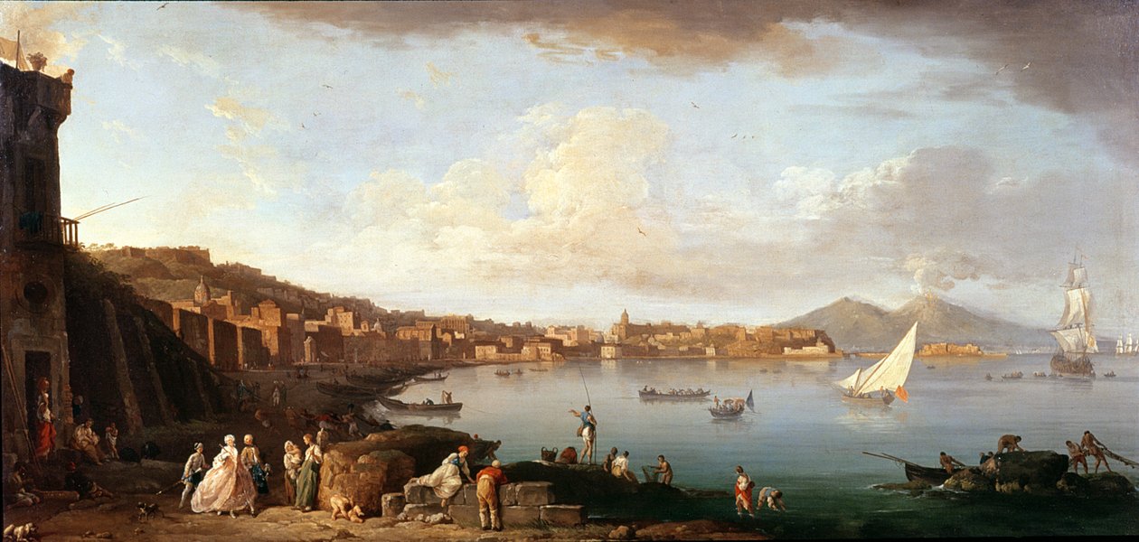 Baía de Nápoles do norte de Claude Joseph Vernet