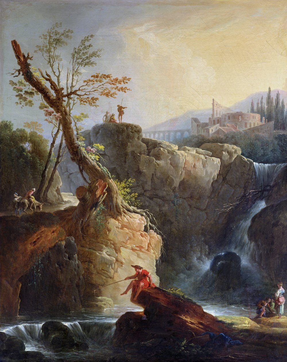 A Cachoeira, 1773 de Claude Joseph Vernet