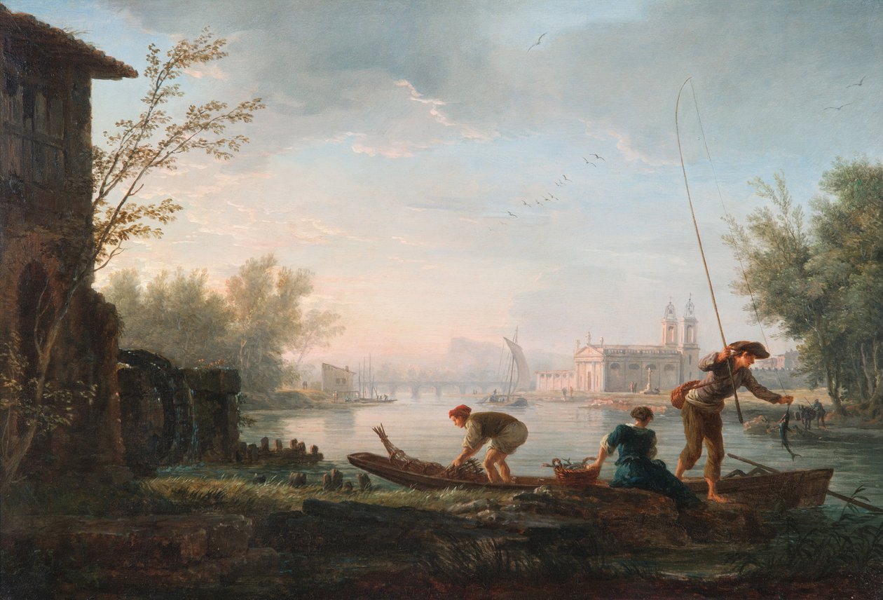 As quatro horas do dia - manhã de Claude Joseph Vernet