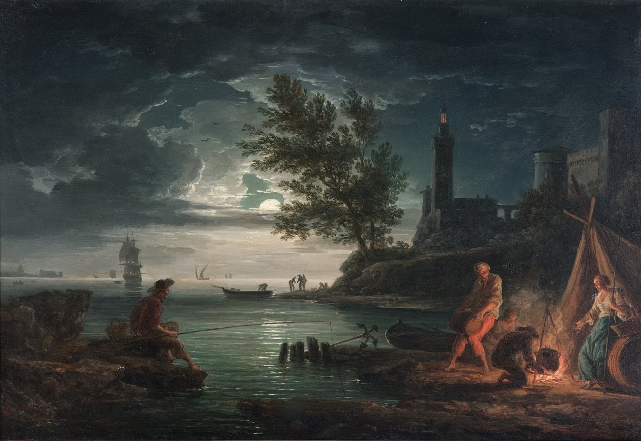 As quatro horas do dia - noite de Claude Joseph Vernet