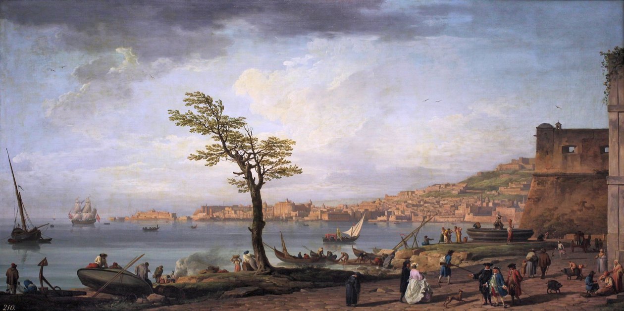 Vista do Golfo de Nápoles de Claude Joseph Vernet