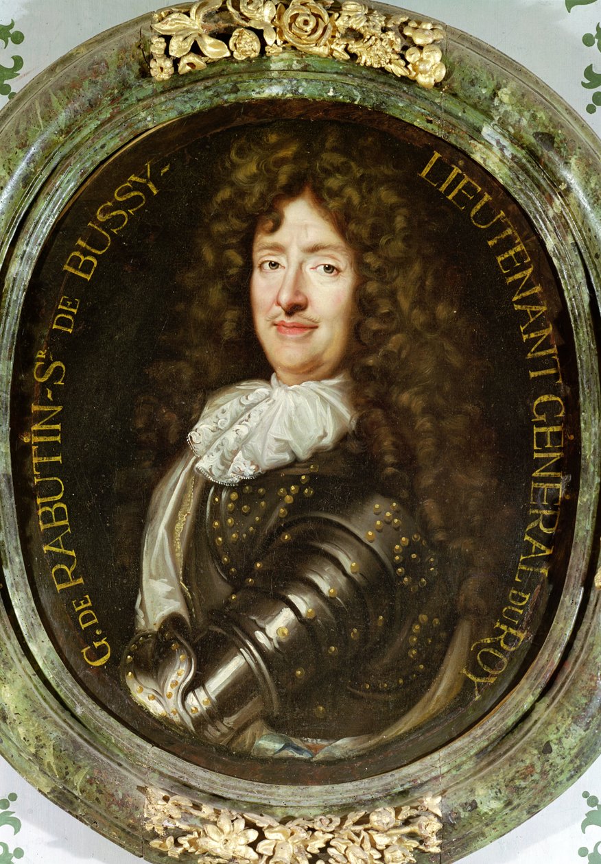Retrato do Conde Roger Bussy de Rabutin (1618-93) de Claude Lefebvre